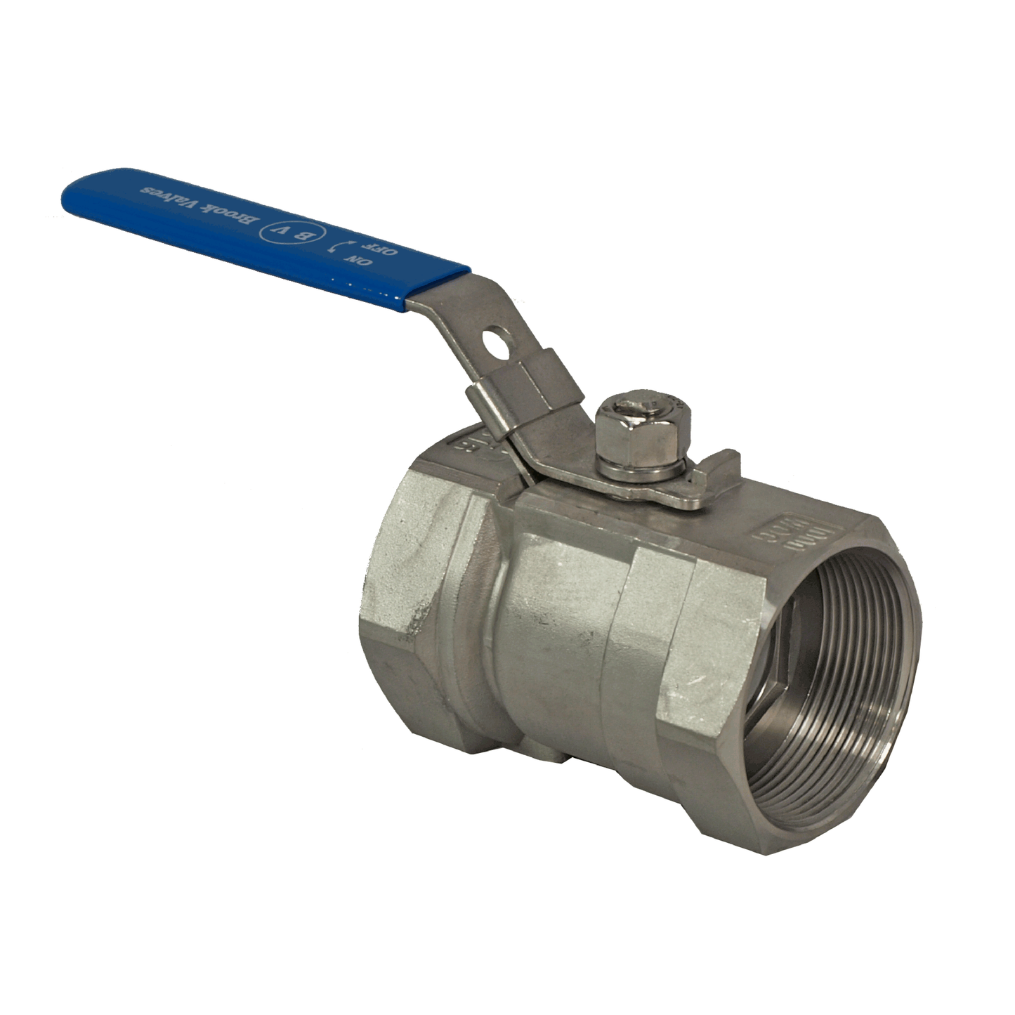 Stainless Steel 316 Lever Operated Ball Valve 1-piece Female BSP Thread Reduced Bore General Purpose