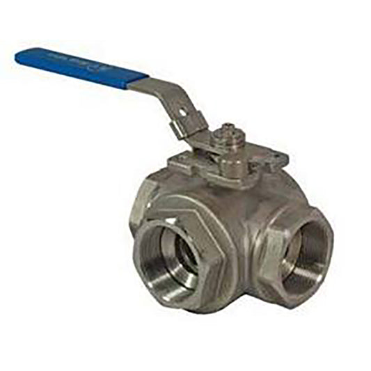 Stainless Steel Three Way L Port Ball Valve